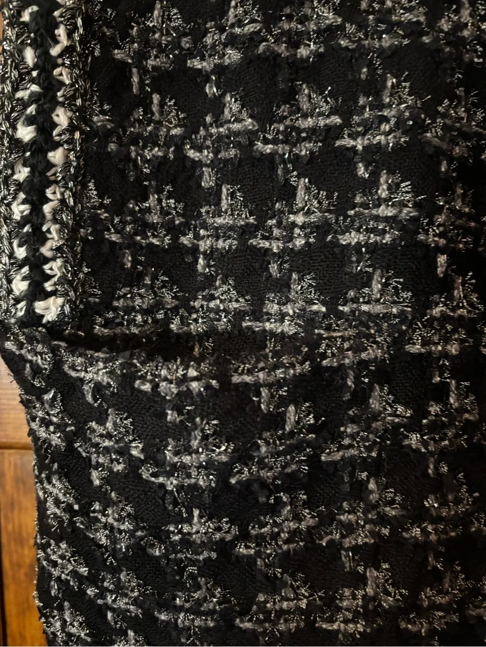 Chanel Tweed Top Metallic Woven Design Spring 2017 (Authenticated)